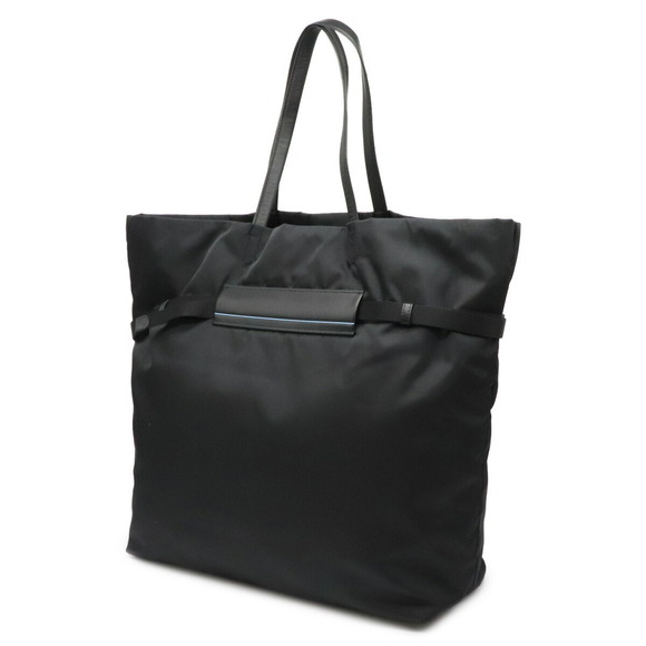 Prada Black Bag Nero Tote Nylon Leather - Picture 1 of 9
